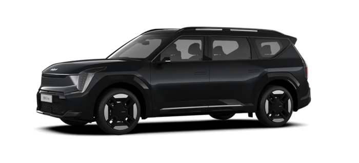 Aurora black pearl color Kia EV9 electric SUV