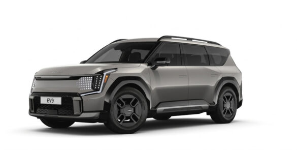 Pebble gray color Kia EV9 electric SUV